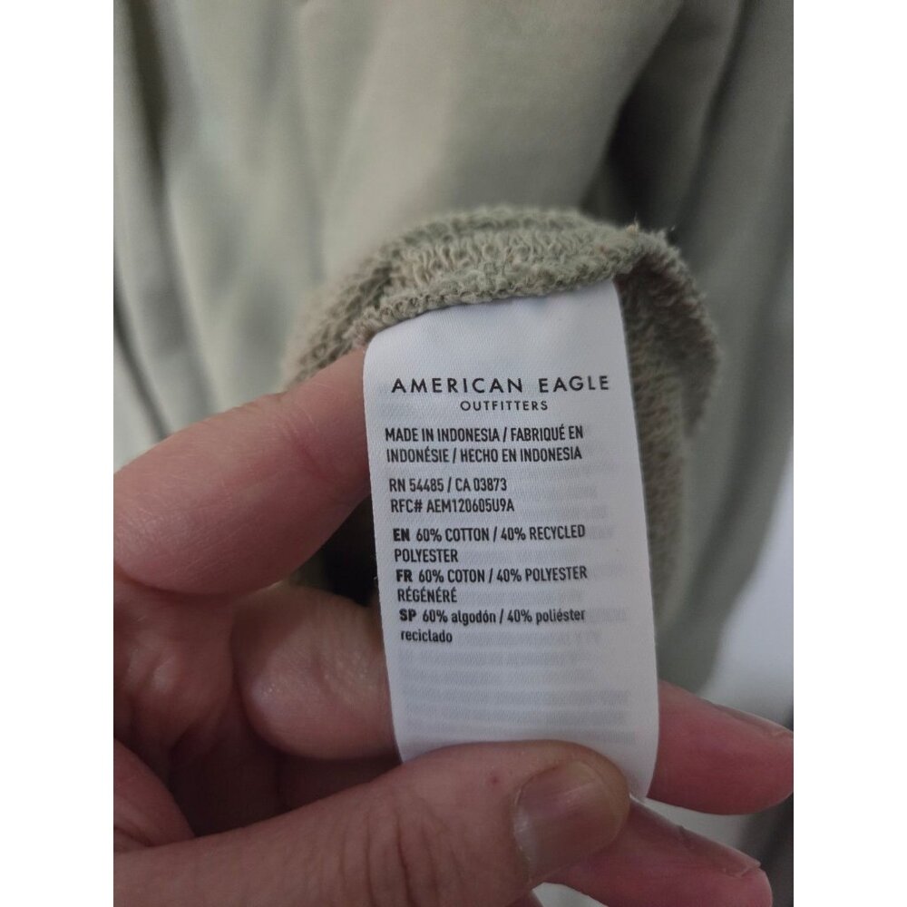 Ae Green Oversized Button Down Shacket Loungewear… - image 6